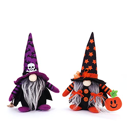 TSLBW 2 Stück Halloween Wichtel Deko Halloween Zwergpuppe Halloween gesichtslose dekorative Puppe Halloween Ornaments Plush Halloween Dekoration Set für Halloween Danksagung Ostern von TSLBW