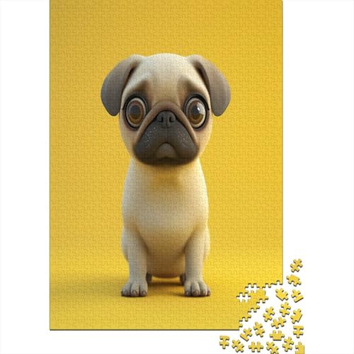 Cute Hund Puzzle 1000 Teile Für Erwachsene Und Kinder Ab 14 Jahrenfür Stressabbauer Puzzlespiel Erwachsenen Puzzlespiel Puzzel 1000pcs (75x50cm) von TTDGETDDO