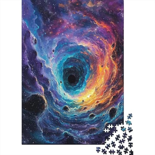 Schwarzes Loch Puzzle 1000 Teile,Puzzle Für Erwachsene, Impossible Puzzle,Puzzle 1000 Puzzle Home DekoRatteion Puzzle,Erwachsenenpuzzle Puzzel 1000pcs (75x50cm) von TTDGETDDO