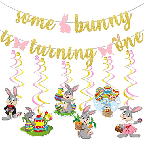 5H-bunny one20109First Birthday Banner Dekoration für Dusche Banner Kindergarten Abschluss Dekorationen von TTDQ