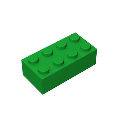 300 Steine 2x4 Klassische Steine, kompatibel mit Lego Top-Marken, MOC-Enthusiasten, Farben:Green von TTEHGB TOY