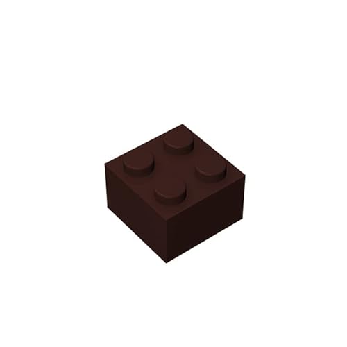 Classic Building Brick 2x2, 50 Piece Bulk Brick Block, Brown Jujube 2x2 Bricks, Compatible with Lego Parts and Pieces 3003(Colour: Brown Jujube) von TTEHGB TOY