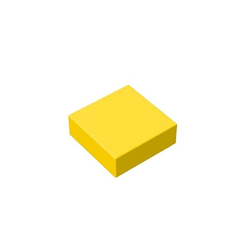 Klassische Bausteine ​​1x1,Gelb Großpackung mit Steinen, Kompatibel mit Lego und Allen gängigen Markenteilen und Stücken 3070, Kreatives Bausteinspielzeug für Kinder (100 Stück) von TTEHGB TOY
