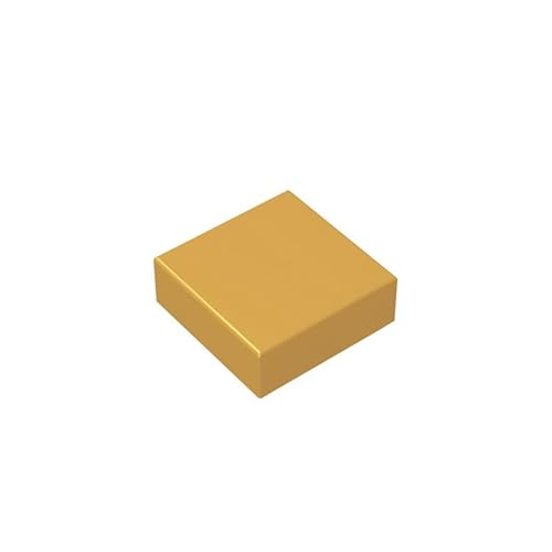Klassische Bausteine ​​1x1,Golden Großpackung mit Steinen, Kompatibel mit Lego und Allen gängigen Markenteilen und Stücken 3070, Kreatives Bausteinspielzeug für Kinder (100 Stück) von TTEHGB TOY