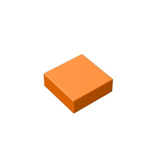 Klassische Bausteine ​​1x1,Orange Großpackung mit Steinen, Kompatibel mit Lego und Allen gängigen Markenteilen und Stücken 3070, Kreatives Bausteinspielzeug für Kinder (100 Stück) von TTEHGB TOY