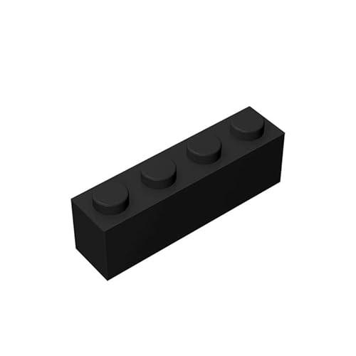 Klassische Steine 1x4, 100 Stück, kompatibel mit Lego, Farben:Black von TTEHGB TOY