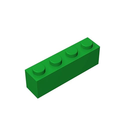 Klassische Steine 1x4, 100 Stück, kompatibel mit Lego, Farben:Green von TTEHGB TOY