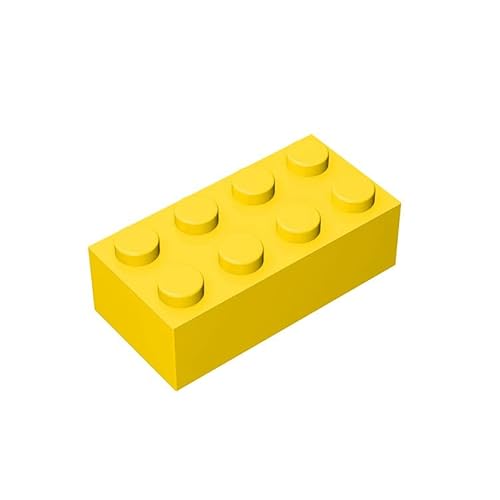 TTEHGB TOY Klassischer Bulk Brick Block 2x4, 500 Teiliger Baustein Gelb, Kompatibel mit Teilen 3001, Kreatives Spielset – Kompatibel mit Großen Marken von TTEHGB TOY