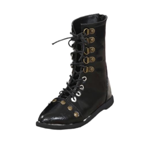 TTETTZ 1/3 BJD Doll Schuhe Boot Outfit DIY Geschenk Pu Cap Toe Boot Start Nietstiefel von TTETTZ