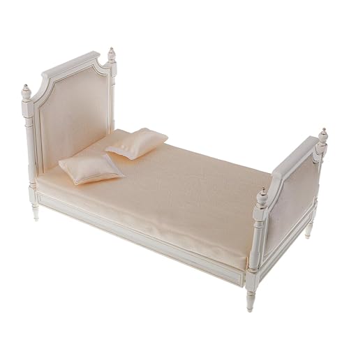 TTETTZ 1/6 Skala Puppenhaus Doppelbett Puppenhaus Dekoration Zubehör für Diorama TTETTZ 1/6 Skala Puppenhaus Doppelbett Puppenhaus Dekoration Zubehör für Diorama von TTETTZ