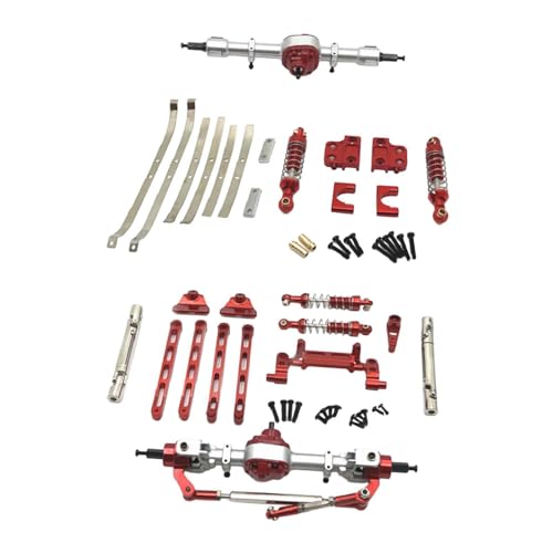 TTETTZ 1 Satz Rc Auto Chassis Ersatzteile Metall Aufrüstkit für 1/12 Fahrzeug mit Erhöhter Haltbarkeit für MN82 MN, Rot TTETTZ 1 Satz Rc Auto Chassis Ersatzteile Metall Aufrüstkit für 1/12 Fahrzeug mit Erhöhter Haltbarkeit für MN82 MN, Rot von TTETTZ