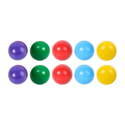 TTETTZ 10 Stück Rainbow Balls Holz Kugeln Zählspiel Lernspielzeug Farberkennung Holzbausteine Fördert Kreativität für Kinder Zum Spielen Vorschule, Style A TTETTZ 10 Stück Rainbow Balls Holz Kugeln Zählspiel Lernspielzeug Farberkennung Holzbausteine Fördert Kreativität für Kinder Zum Spielen Vorschule, Style A von TTETTZ