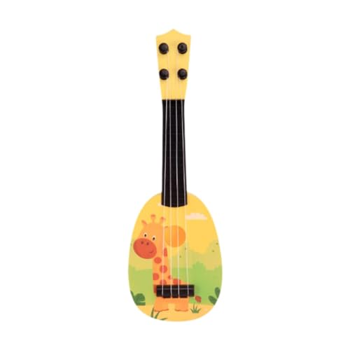 TTETTZ 15'' Ukulele für Kinder mit 4 Saiten, Mini-Instrument für Vorschulkinder , Giraffe von TTETTZ