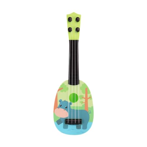 TTETTZ 15'' Ukulele für Kinder mit 4 Saiten, Mini-Instrument für Vorschulkinder , Nilpferd von TTETTZ