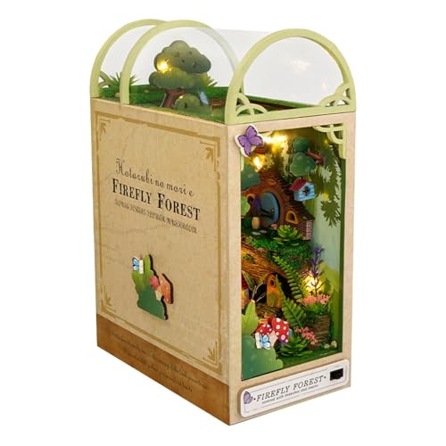 TTETTZ 3D Puzzle Booknook Miniatur Kit Buchstützen Ornament Einfach zu Montieren mit Lichtern TTETTZ 3D Puzzle Booknook Miniatur Kit Buchstützen Ornament Einfach zu Montieren mit Lichtern von TTETTZ