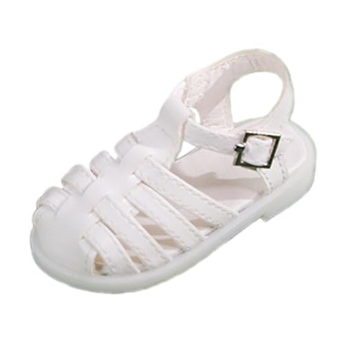 TTETTZ BJD Puppe geschlossene Zehen Sandalen, Outfit Zubehör für Action Figuren, Weiß von TTETTZ