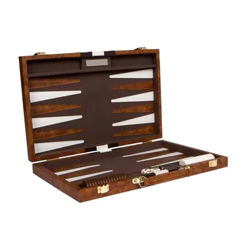 TTETTZ Backgammon Set für Zwei Spieler, Tragbares Spiel mit Koffer, Ideal für Reisen von TTETTZ