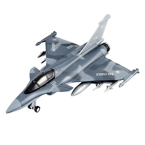 TTETTZ Diecast Metall Modell Flugzeug Kampfjet Spielzeug Sammlung Flugzeug Spielzeug Flugzeug Zurückziehen Spielzeug für Büro Bücherregal TV Schrank Dekorati, GRAU von TTETTZ