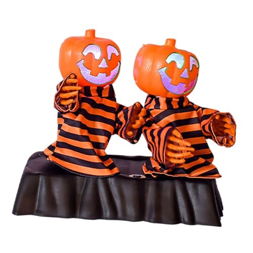 TTETTZ Elektrisches Kürbisspielzeug mit Lichtverläufen, Lustiges Horrorgerät, Totenkopf Requisit, Halloween TTETTZ Elektrisches Kürbisspielzeug mit Lichtverläufen, Lustiges Horrorgerät, Totenkopf Requisit, Halloween von TTETTZ