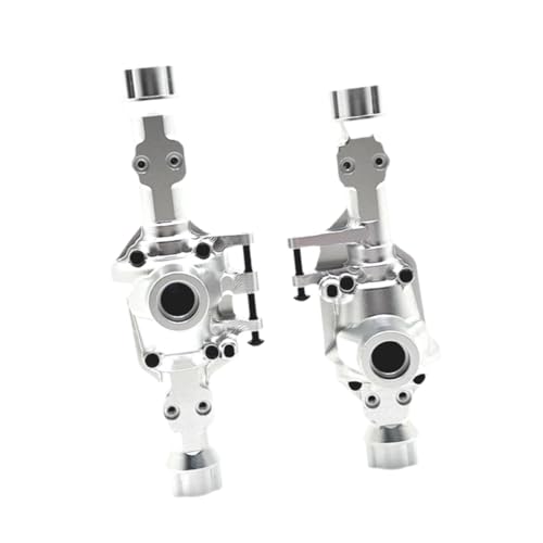 TTETTZ Ersatzteile für Vorder Und Hinterachsschale, DIY Modifizierte RC Autoteile, Upgrade Zubehör Aus Metall für Fahrzeuge Im Maßstab 1/10, 104010 104006, Silber von TTETTZ