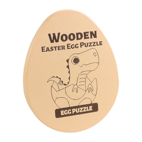 TTETTZ Holz Puzzle Osterei Formen Lernspiel für Kinder Zur Entwicklung Der Feinmotorik Und Problemlösungsfähigkeiten für Vorschule Und Zuhause, Dinosaurier-Puzzle TTETTZ Holz Puzzle Osterei Formen Lernspiel für Kinder Zur Entwicklung Der Feinmotorik Und Problemlösungsfähigkeiten für Vorschule Und Zuhause, Dinosaurier-Puzzle von TTETTZ