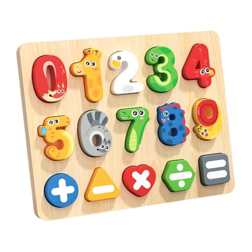 TTETTZ Holzpuzzle Steckpuzzle Lernspiel Und Zahlen Lernspielzeug Als Brettspiel Zur Förderung Der Feinmotorik Und Zum Erkennen von Buchstaben für Kinder Ab, Nummer TTETTZ Holzpuzzle Steckpuzzle Lernspiel Und Zahlen Lernspielzeug Als Brettspiel Zur Förderung Der Feinmotorik Und Zum Erkennen von Buchstaben für Kinder Ab, Nummer von TTETTZ