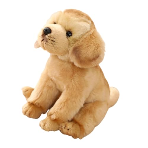 TTETTZ Hunde Plüschtier, Plüschtierfiguren, Weich, Schlafend, Kuscheliges Kissen, Stofftier, Hundefigur für Zuhause, Wohnzimmer, Schlafzimmer, Couch, Labrador von TTETTZ