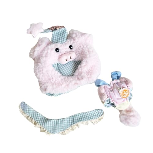 TTETTZ Kleidung für Mini Puppen, 6 Zoll, Puppenoutfits mit Huthose Und Lätzchen TTETTZ Kleidung für Mini Puppen, 6 Zoll, Puppenoutfits mit Huthose Und Lätzchen von TTETTZ
