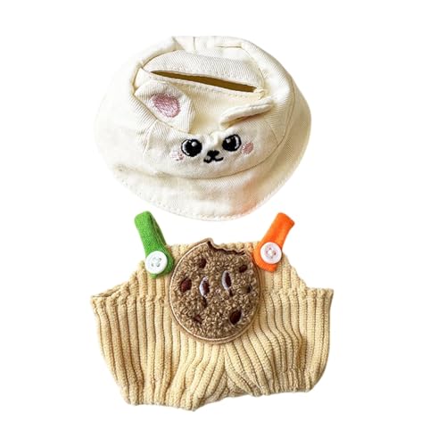 TTETTZ Kleidung für Puppen mit Hosen, Outfit für Mädchen, Zubehör für Puppen, Geschenkideen für Puppenliebhaber, Plätzchen-Hut-Set von TTETTZ