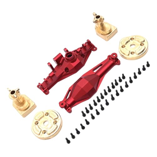 TTETTZ Metall Verbessertes Accessoire DIY Modifizierte Robuste Ersetzungen Messing RC Autenteile Türachse für H12Y+ H12Y LKWs Fahrzeuge, Rot von TTETTZ