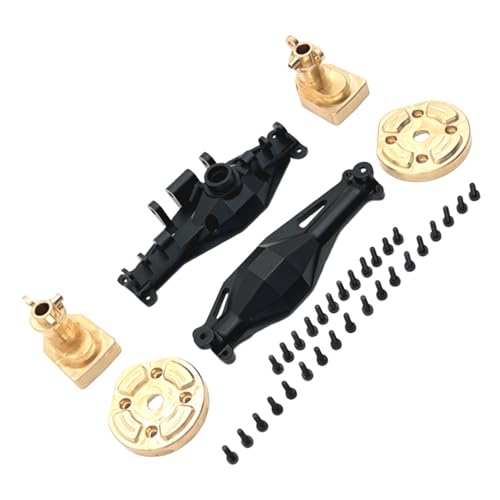 TTETTZ Metall Verbessertes Accessoire DIY Modifizierte Robuste Ersetzungen Messing RC Autenteile Türachse für H12Y+ H12Y LKWs Fahrzeuge, Schwarz von TTETTZ