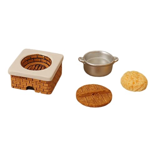 TTETTZ Miniatur Küchenherd Set 1 12 mit Kochgeschirr Und Zubehör Detailliertes Puppenhaus Spielzeug Aus Resin Und PP Material für Modellbau Und Rollenspiele, Nudelset TTETTZ Miniatur Küchenherd Set 1 12 mit Kochgeschirr Und Zubehör Detailliertes Puppenhaus Spielzeug Aus Resin Und PP Material für Modellbau Und Rollenspiele, Nudelset von TTETTZ