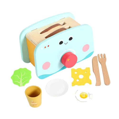 TTETTZ Miniatur Küchenspielzeug Set Aus Holz mit Realistischen Funktionen Zur Frühförderung Und Rollenspiel für Kinder Ab 3 Jahren, Brotmacher TTETTZ Miniatur Küchenspielzeug Set Aus Holz mit Realistischen Funktionen Zur Frühförderung Und Rollenspiel für Kinder Ab 3 Jahren, Brotmacher von TTETTZ