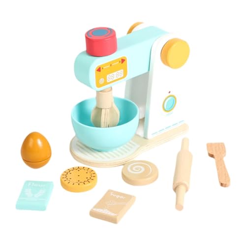 TTETTZ Miniatur Küchenspielzeug Set Aus Holz mit Realistischen Funktionen Zur Frühförderung Und Rollenspiel für Kinder Ab 3 Jahren, Mixer TTETTZ Miniatur Küchenspielzeug Set Aus Holz mit Realistischen Funktionen Zur Frühförderung Und Rollenspiel für Kinder Ab 3 Jahren, Mixer von TTETTZ
