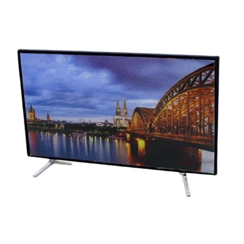 TTETTZ Miniatur TV für Puppenhaus Authentische 112 Skala mit Stabilem Stand Realistische Szenerie für Puppenstuben Wohnaccessoires, 5.9 cm X 3.3 cm TTETTZ Miniatur TV für Puppenhaus Authentische 112 Skala mit Stabilem Stand Realistische Szenerie für Puppenstuben Wohnaccessoires, 5.9 cm X 3.3 cm von TTETTZ