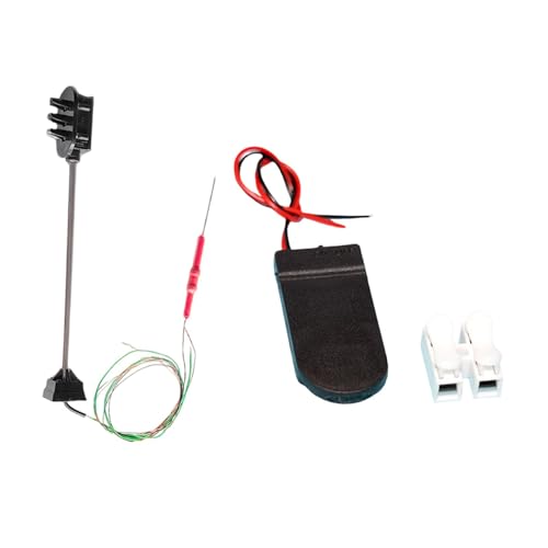 TTETTZ Modellbahn Verkehrsampel LED Signallicht Miniatur Eisenbahn Ampel Modell mit Steuerung Langlebiges PP Metall Material für Diorama Eisenbahnanlage Bas, 12 V TTETTZ Modellbahn Verkehrsampel LED Signallicht Miniatur Eisenbahn Ampel Modell mit Steuerung Langlebiges PP Metall Material für Diorama Eisenbahnanlage Bas, 12 V von TTETTZ