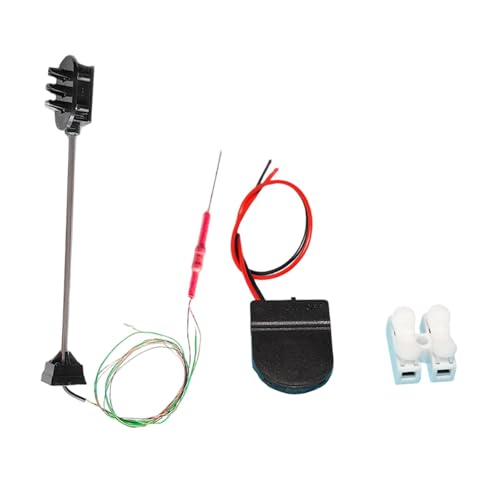 TTETTZ Modellbahn Verkehrsampel LED Signallicht Miniatur Eisenbahn Ampel Modell mit Steuerung Langlebiges PP Metall Material für Diorama Eisenbahnanlage Bas, 3v TTETTZ Modellbahn Verkehrsampel LED Signallicht Miniatur Eisenbahn Ampel Modell mit Steuerung Langlebiges PP Metall Material für Diorama Eisenbahnanlage Bas, 3v von TTETTZ