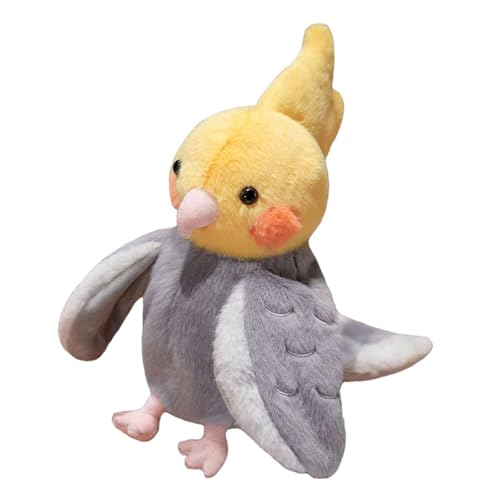 TTETTZ Papagei Handpuppe, Plüschspielzeug für Kinder, 20 cm, Puppenspiel für Geschichten, Gelb Und Grau TTETTZ Papagei Handpuppe, Plüschspielzeug für Kinder, 20 cm, Puppenspiel für Geschichten, Gelb Und Grau von TTETTZ