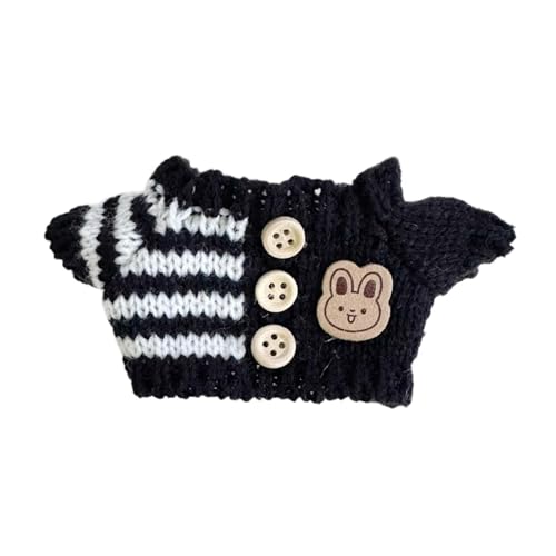 TTETTZ Pullover für Puppen, DIY-Kleidung für Plüschpuppen, Geschenkidee für Kinder , Schwarz von TTETTZ