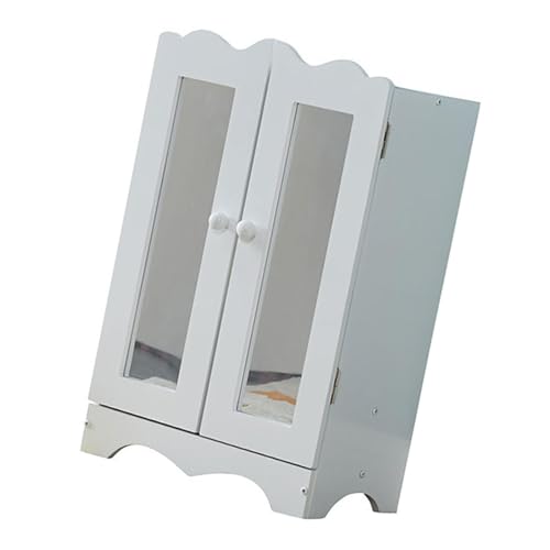 TTETTZ Puppenhaus Kleiderschrank Modell mit Spiegel Schrank für Kinder Kinder Mädchen Jungen TTETTZ Puppenhaus Kleiderschrank Modell mit Spiegel Schrank für Kinder Kinder Mädchen Jungen von TTETTZ