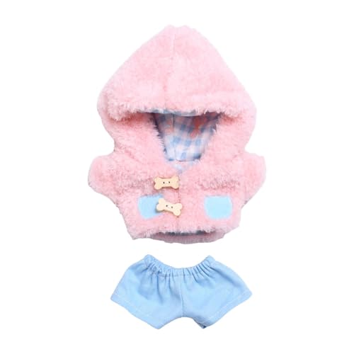 TTETTZ Puppenkleidung für Kinder, Modische Outfits, Puppen Hoodies Und Kostüme für 15 cm Große Puppen , Rosa von TTETTZ