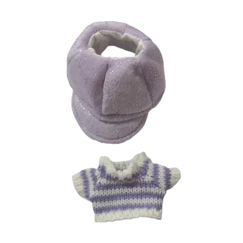 TTETTZ Puppenkleidung mit Pullover Und Mütze für 20 cm Puppen, Geschenkideen von TTETTZ