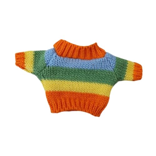 TTETTZ Puppenpullover Puppenbekleidung Puppenzubehör Anziehsachen Gestricktes Design mit Feinen Nähten für Puppensammler Und Als Handgemachtes Geschenk, Regenbogenpullover TTETTZ Puppenpullover Puppenbekleidung Puppenzubehör Anziehsachen Gestricktes Design mit Feinen Nähten für Puppensammler Und Als Handgemachtes Geschenk, Regenbogenpullover von TTETTZ