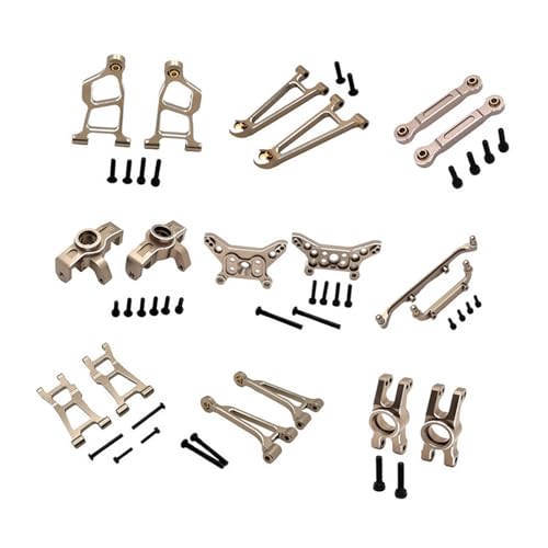 TTETTZ Rc-Auto-modifikationsset Metall-kit Aluminium Leichtbau Hochleistung Passend für 1/14 Fernlenkauto Geländefahrt, Champagner Gold TTETTZ Rc-Auto-modifikationsset Metall-kit Aluminium Leichtbau Hochleistung Passend für 1/14 Fernlenkauto Geländefahrt, Champagner Gold von TTETTZ