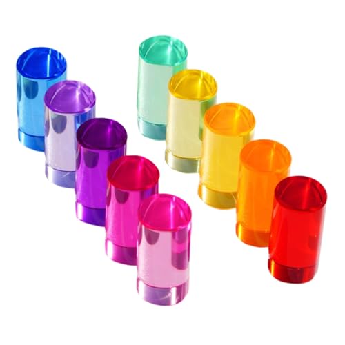 TTETTZ Regenbogen Bausteine Set, Acrylzylinder für Kinder, Stapelspiel für Die Entwicklung, 5cm TTETTZ Regenbogen Bausteine Set, Acrylzylinder für Kinder, Stapelspiel für Die Entwicklung, 5cm von TTETTZ