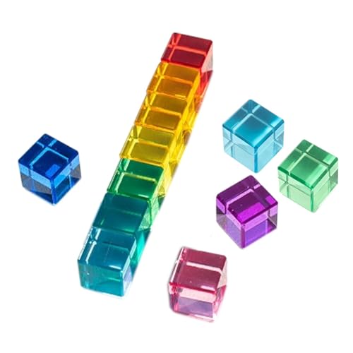TTETTZ Regenbogen Bausteine Set Bunte Sensorischen Spielzeug Stapeln Spielzeug Regenbogen Acryl TTETTZ Regenbogen Bausteine Set Bunte Sensorischen Spielzeug Stapeln Spielzeug Regenbogen Acryl von TTETTZ