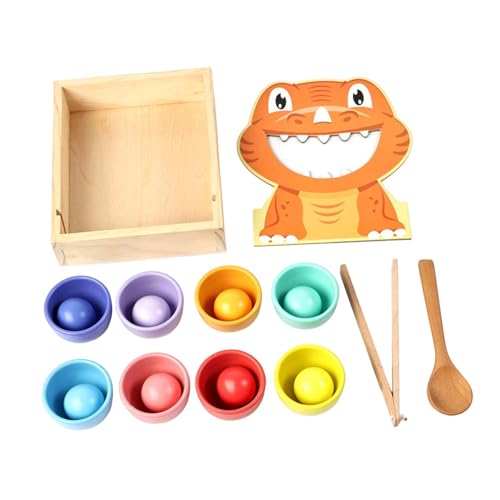 TTETTZ Regenbogenbälle in Bechern Kinder Sensory Ball Holz Matching Game TTETTZ Regenbogenbälle in Bechern Kinder Sensory Ball Holz Matching Game von TTETTZ