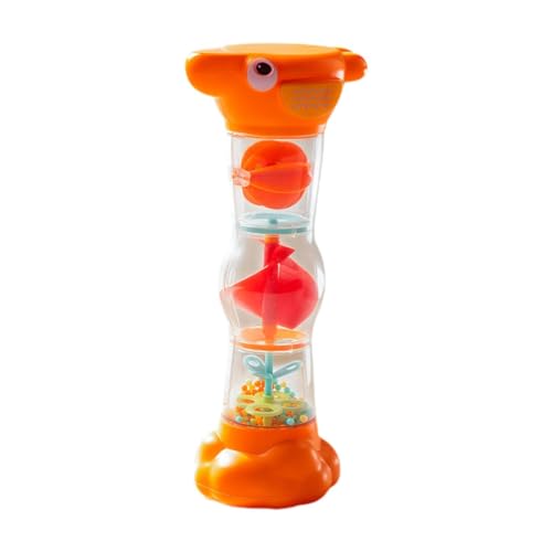 TTETTZ Regenmacher Regengeräusch Röhre Perlenrassel Stundenglas mit Multifunktionalem Design Visuelle Und Auditive Anregt Als Pädagogisches Spielze, Orange TTETTZ Regenmacher Regengeräusch Röhre Perlenrassel Stundenglas mit Multifunktionalem Design Visuelle Und Auditive Anregt Als Pädagogisches Spielze, Orange von TTETTZ