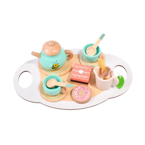 TTETTZ Teeparty Set Aus Holz, Küchenzubehör für Kleine Mädchen, Kinder, Kinder von TTETTZ