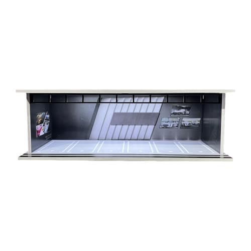 TTETTZ Vitrine für 1/64 Modellautos, Garagenaufbewahrung mit Licht, Style B von TTETTZ